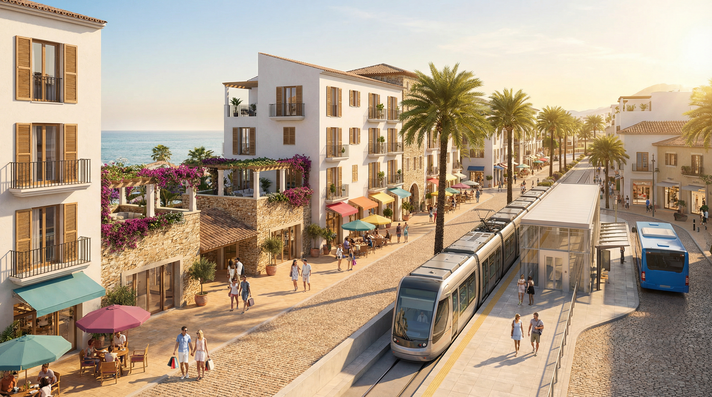Luxuriöse Immobilien an der Costa del Sol mit mediterraner Architektur, die die perfekte Wahl für Mobilitätsbedürfnisse bieten.