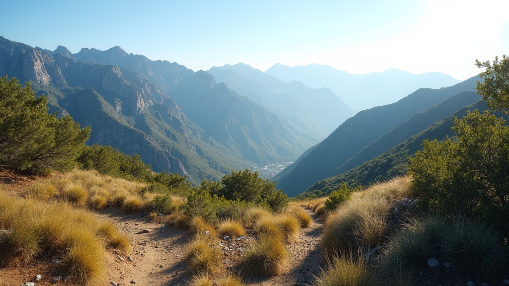 300 Sonnentage Einfluss Flora Fauna Costa del Sol: sonnige Sierra Blanca-Wanderwege, mediterrane Natur & Outdoor-Lifestyle genießen.