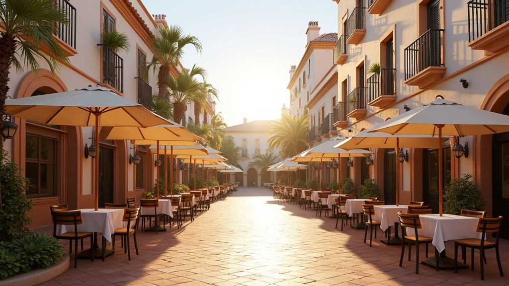 Charming Costa del Sol plaza at golden hour, inspiring warm winter destinations Europe comparison for your next sunny escape.