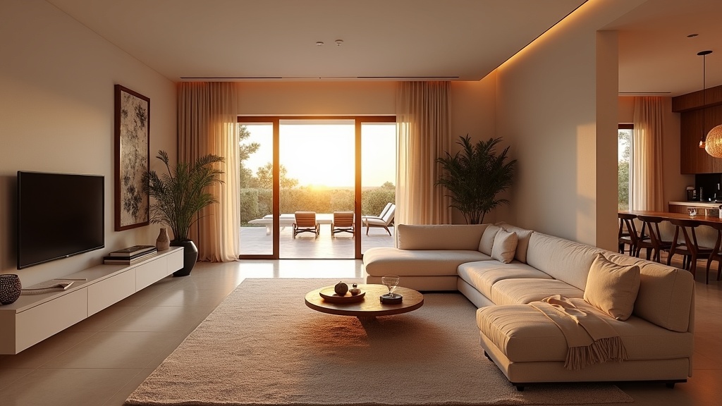 Luksuriøs stue i nybyggeri med havudsigt, ideel nær golfbaner strandnære nybyggeri Costa del Sol.