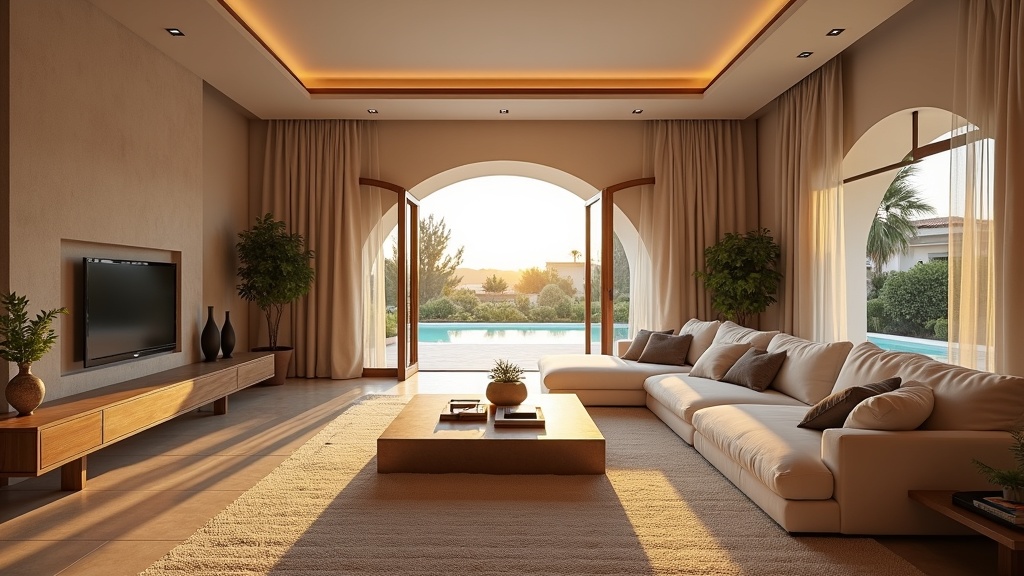 Luksuriøs stue i energieffektive boliger Costa del Sol: bærekraftige prosjekter med lav vedlikeholdskostnad.