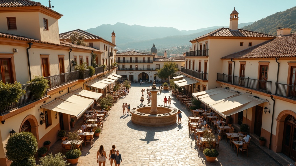 Aktiivinen elämäntapa Costa del Solilla: viehättävä aukio meri-ilmassa, luonto tukee terveyttäsi.