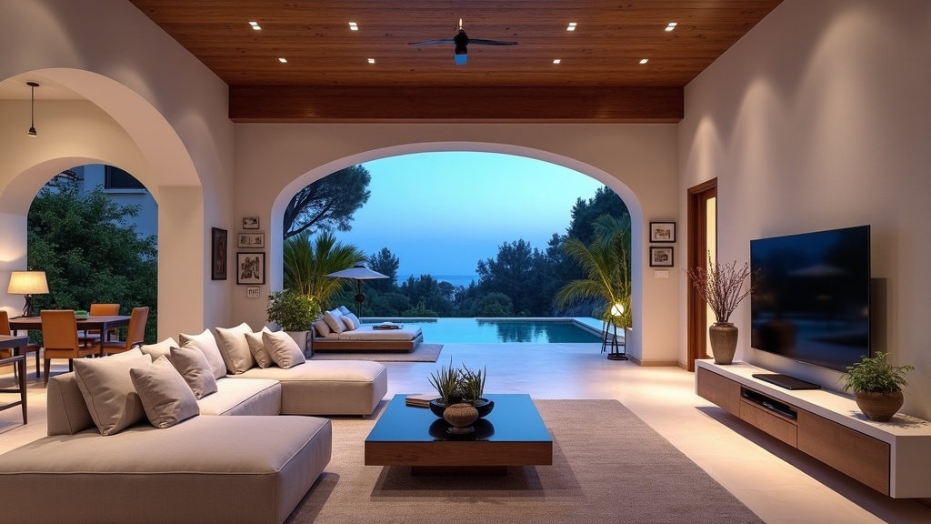 Lyxig heminredning på Costa del Sol: hur kustekosystem skyddade områden påverkar fastighetsvärden i förändrat klimatet.