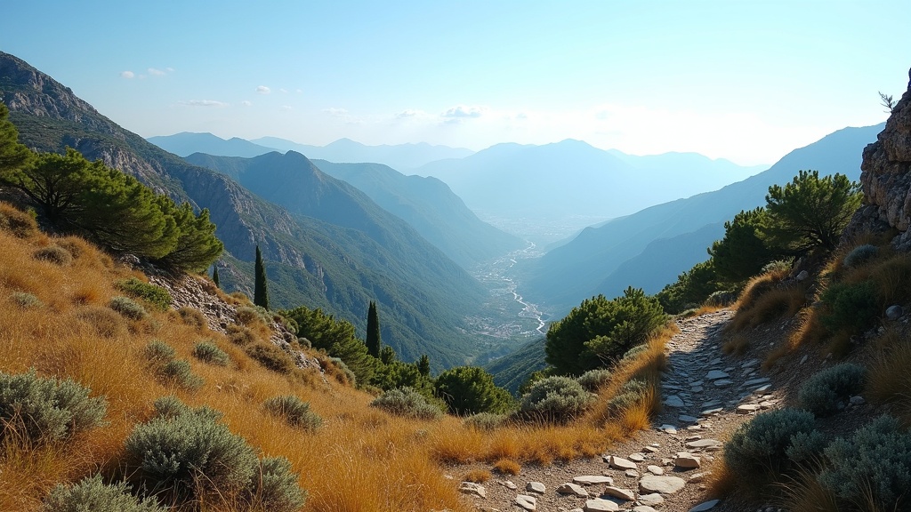 Costa del Sol napsütéses napok: Sierra Blanca hegyek, túraútvonalak, természet és outdoor életérzés.