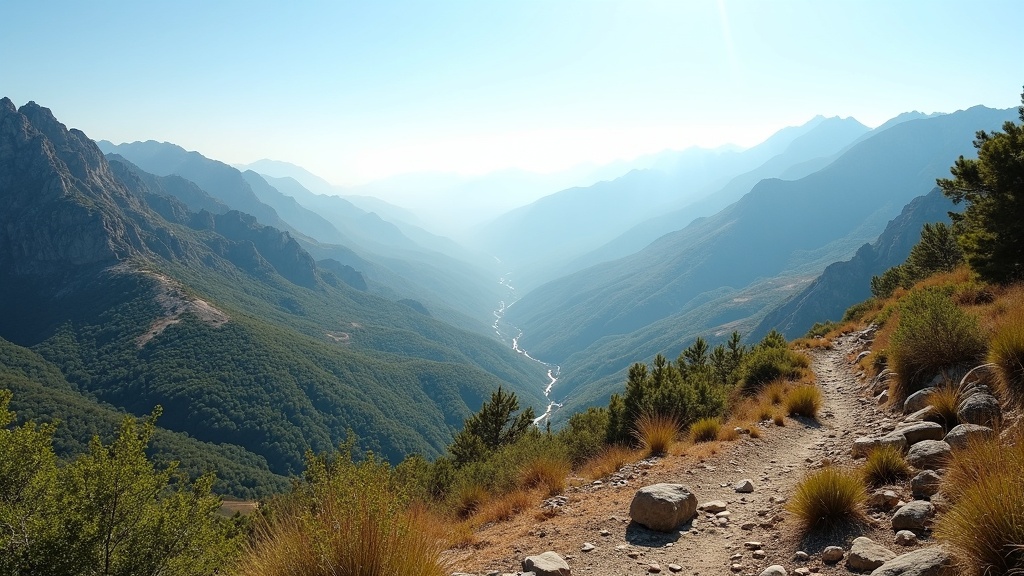 Górski szlak w Costa del Sol, słońce a zdrowie, witamina D naturalnie. Wpływ klimatu na zdrowie psychiczne.