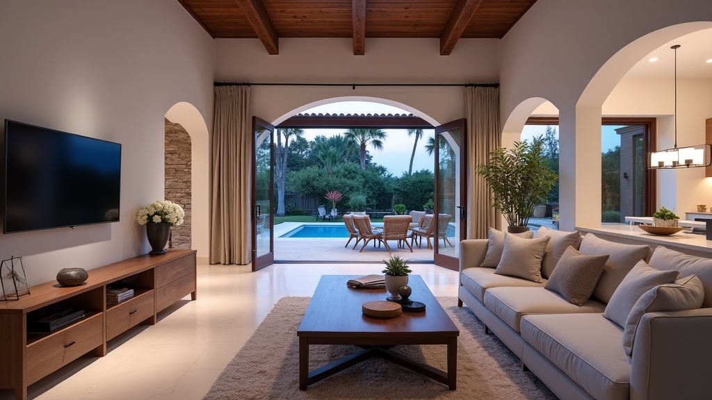 Luksuriøst interiør ved kysten på Costa del Sol, perfekt etter vannsport, seiling, sykling eller jogging fra strandpromenaden.