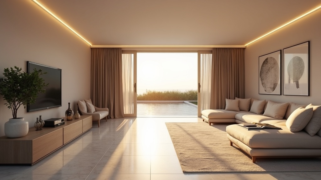 Klar til å flytte inn: Elegant luksusbolig på Costa del Sol. Klar for kjøp luksusbolig havutsikt solnedgang over fjellene livskvalitet ved havet.