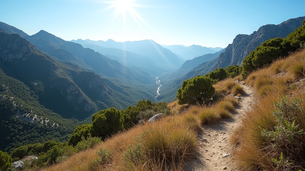 320 zonnige dagen Costa del Sol levenskwaliteit: Geniet van adembenemend berglandschap & wandelpaden onder heldere zon.