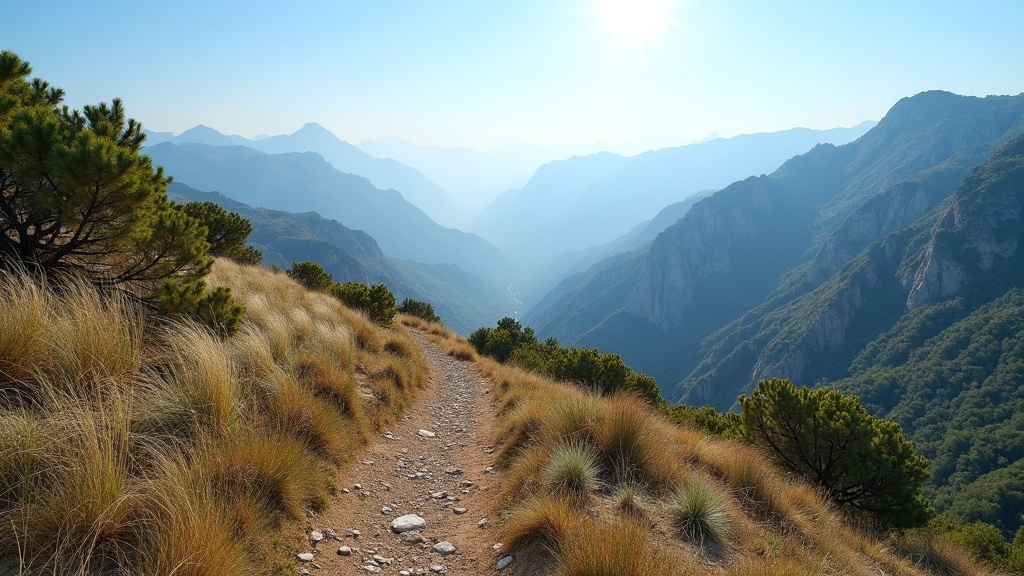 Majestic Sierra Blanca mountain view under bright sun, hinting at an active lifestyle and proximity to spa og thalassoterapi Costa del Sol.