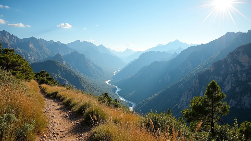 Wetter Costa del Sol Sommer: Sonnige Sierra Blanca Berge, Wanderwege und Natur, ideal für ein aktives Outdoor-Leben.