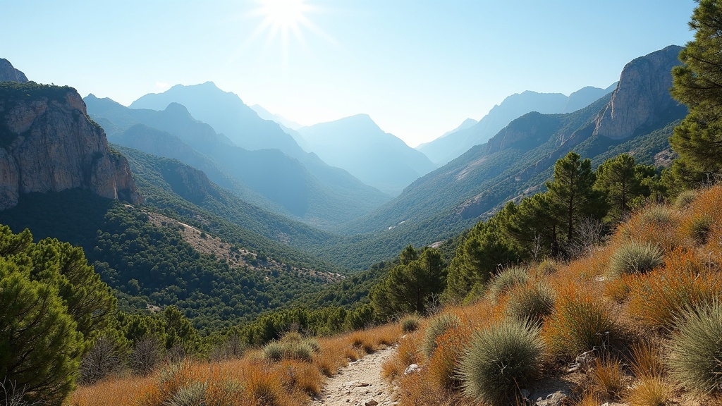 Costa del Sol panorama: Medelhavet, Sierra Nevada, & naturens skönhet för en aktiv livsstil.