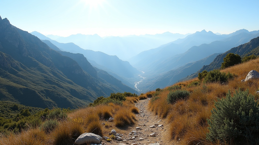 Patikointipolku Sierra Blancan vuorilla Costa del Solilla, tarjoaa 320 aurinkoista päivää ja luonnollista D-vitamiinia.