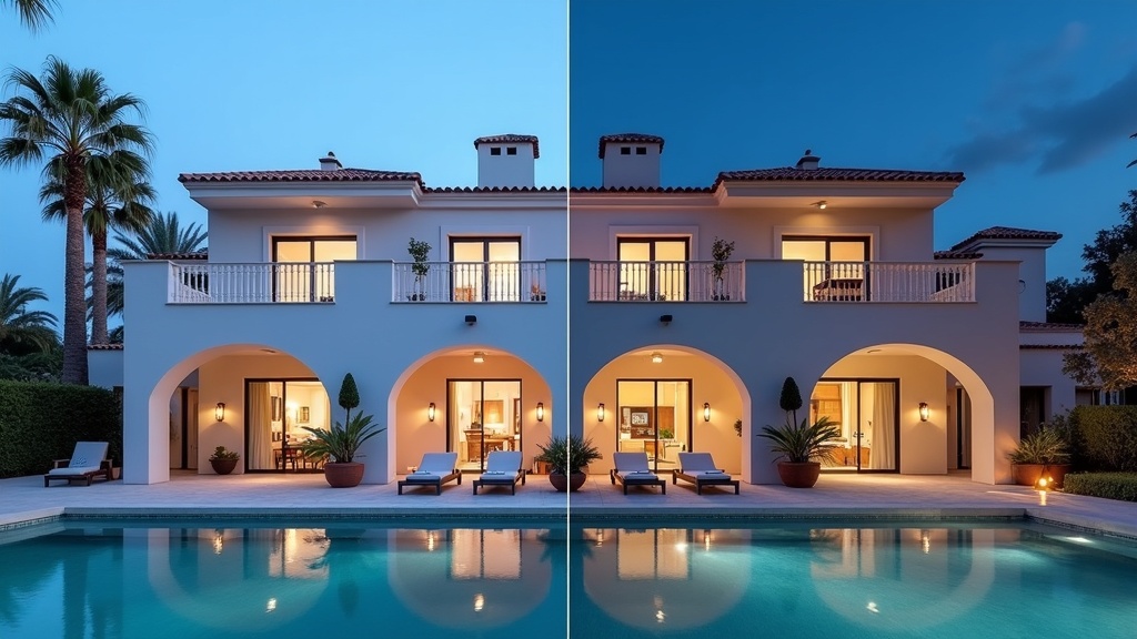 Costa del Solin kesä vs. talvi: Vertailtuja kiinteistöjä leudoilla talvilla ja lämpimillä kesillä, auttaa valitsemaan parhaan ajan.