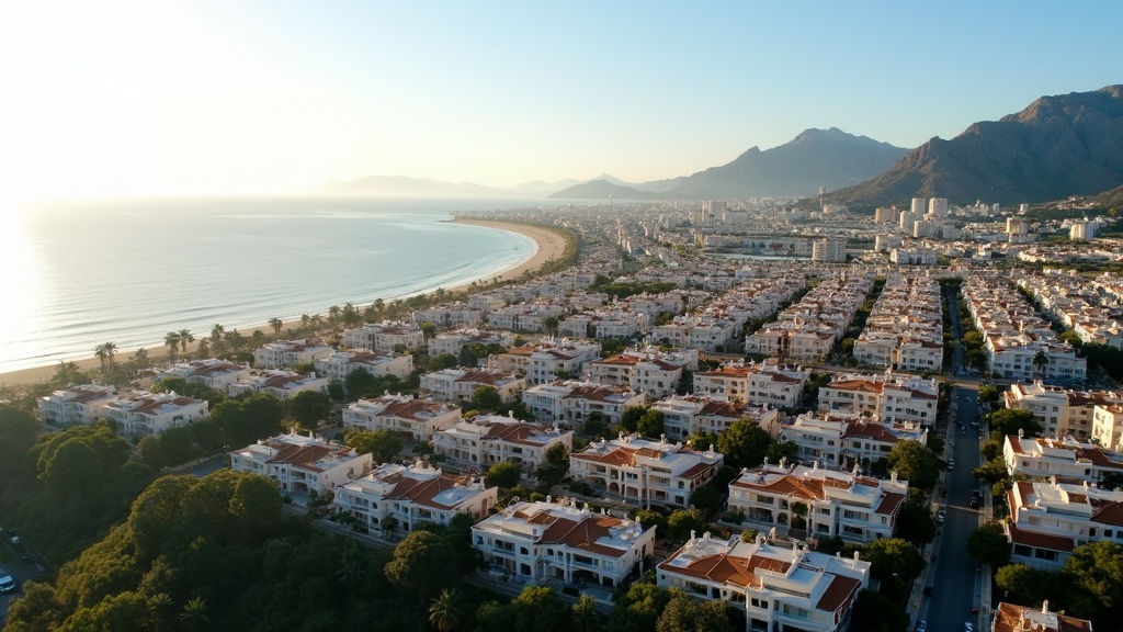 Panoramautsikt over Costa del Sols middelhavsklima, kystlinje og fjell, som inspirerer til en sunn livsstil.