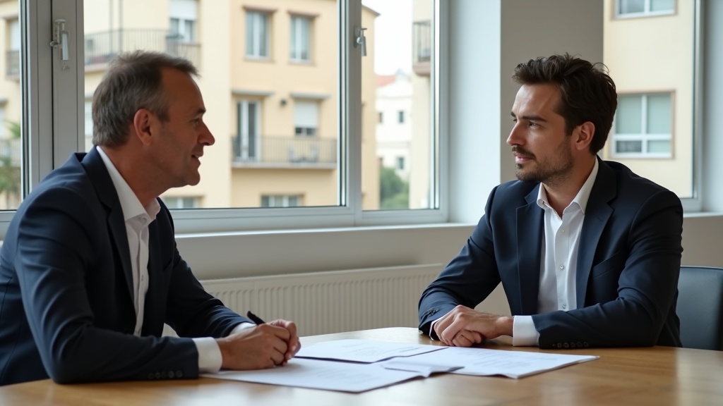 Professional property lawyer guiding clients on the best places to buy property Costa del Sol, ensuring high rental yield.