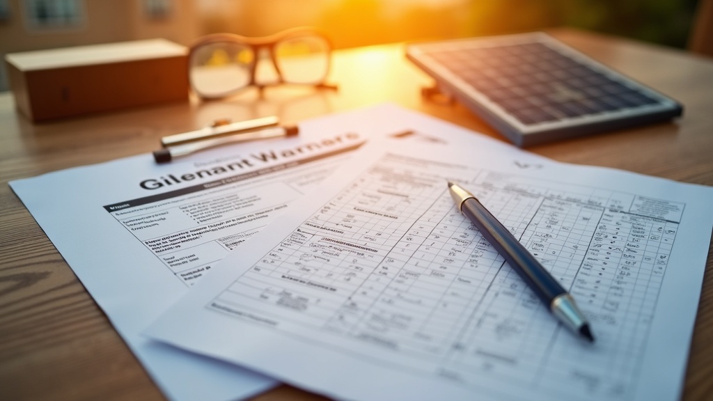 Solar panel documents for your BREEAM property Costa del Sol purchase: installation guides & warranties at 5pm.