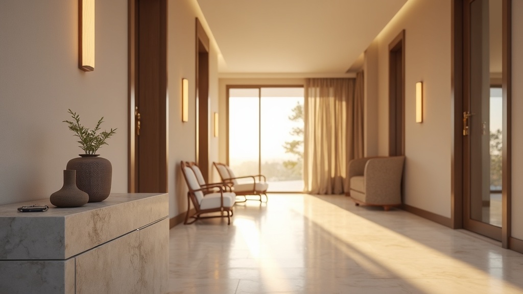 Keys on entrance table of a move-in ready luxury Costa del Sol property, ready for your authentic Costa del Sol holidays.