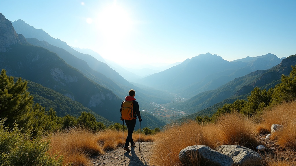 320 soldager Costa del Sol: Sol, lys, og Sierra Blanca fjellutsikt. Inspirerende turstier i naturen.