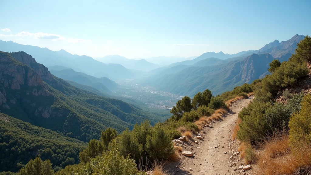 Lato Costa del Sol: Słońce oświetla górskie szlaki i naturę, inspirując aktywny styl życia.