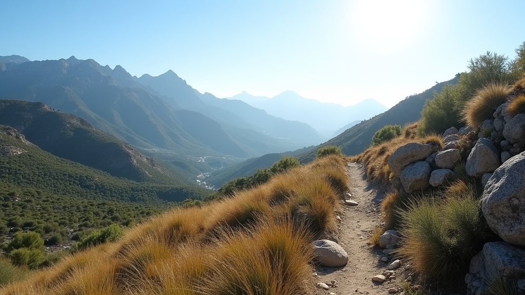 Majestatyczne pasma górskie Sierra Blanca, szlaki turystyczne i nowe inwestycje Costa del Sol blisko natury.