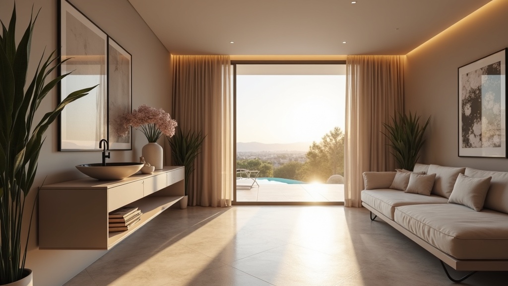 Move-in ready luxury Costa del Sol home, keys on table, reflects ideal climate for seniors, stress-free coastal living.