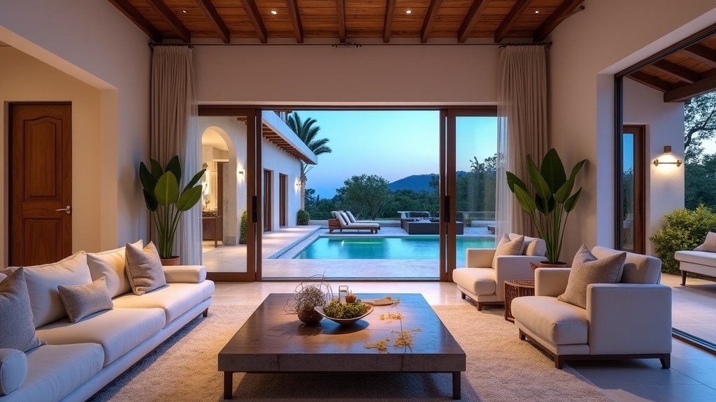 Lyxig spansk medelhavsinredning i Costa del Sol – bidrar till längre livslängd, mental hälsa [MOFU].