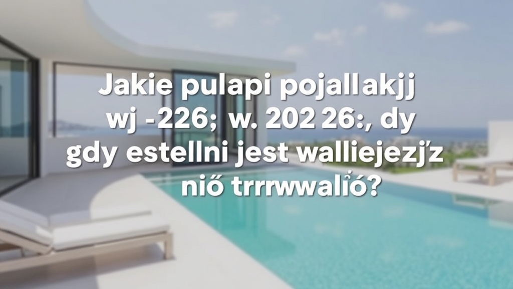 Krajobraz architektoniczny Costa del Sol: równoważąc dziedzictwo śródziemnomorskie i współczesne potrzeby w 2026