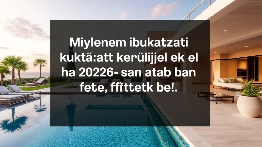 Designer ingatlanbefektetés a Costa del Solon: A 2026-os kilátások – Costa del Sol ingatlan