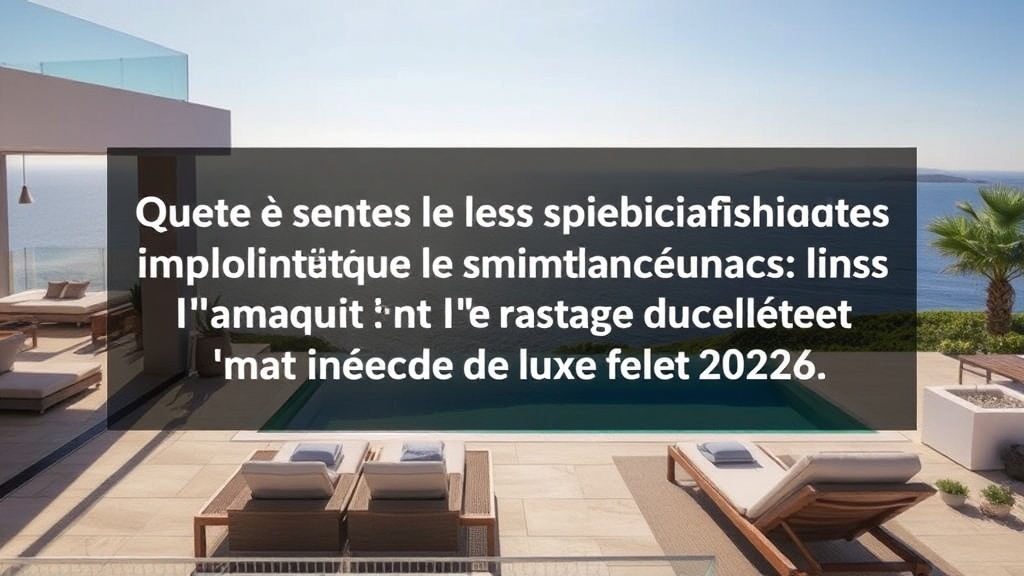 Investir dans l'immobilier de luxe sur la Costa del Sol : Les perspectives 2026 - Immobilier Costa del Sol