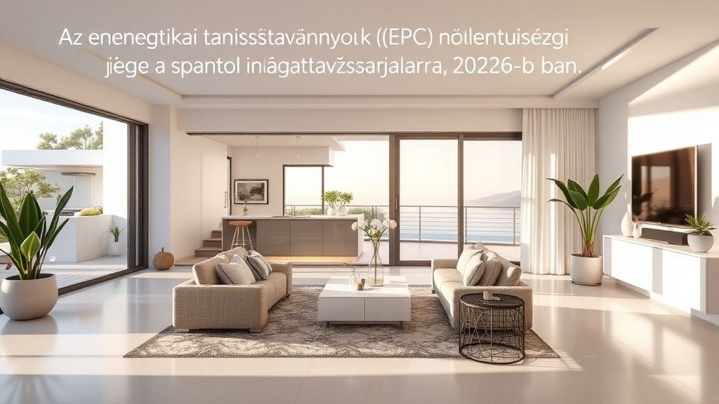 Az energetikai tanúsítványok (EPC) növekvő jelentősége a spanyol ingatlanvásárlók számára 2026-ban - Costa del Sol ingatlan