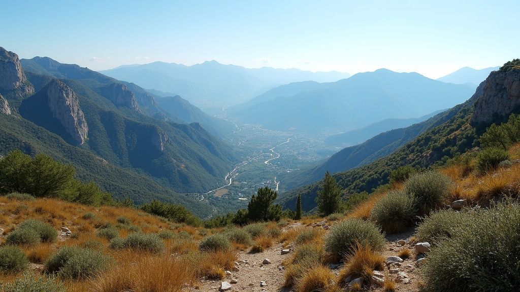Sierra Blanca, Costa del Sol: unelmien golf rannikolla vesiurheilu vuoristovaellus odottaa auringon alla.