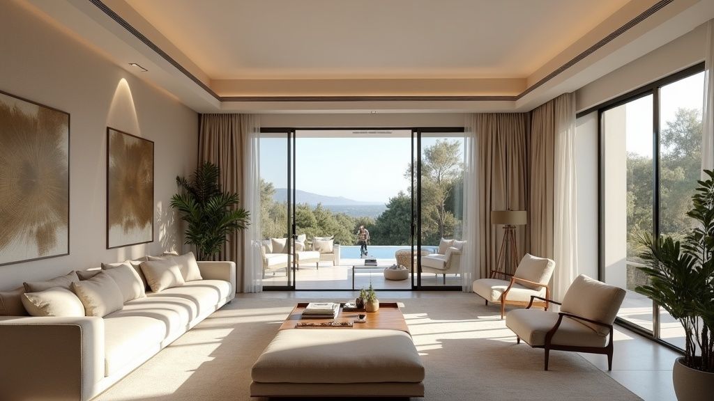 Luxury Málaga property with Mediterranean design, ideal for remote professionals valuing Málaga Airport European connections & Costa del Sol living.