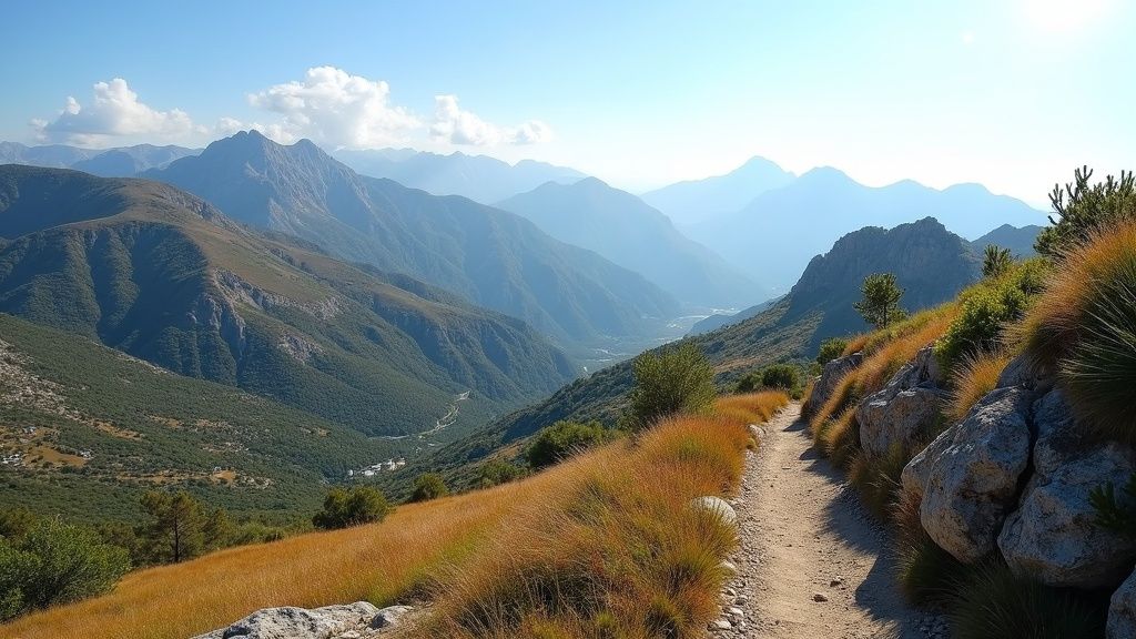 Majestetiske fjell i Sierra Blanca, Costa del Sol – inspirasjon for luksusboliger og moderne arkitektur.