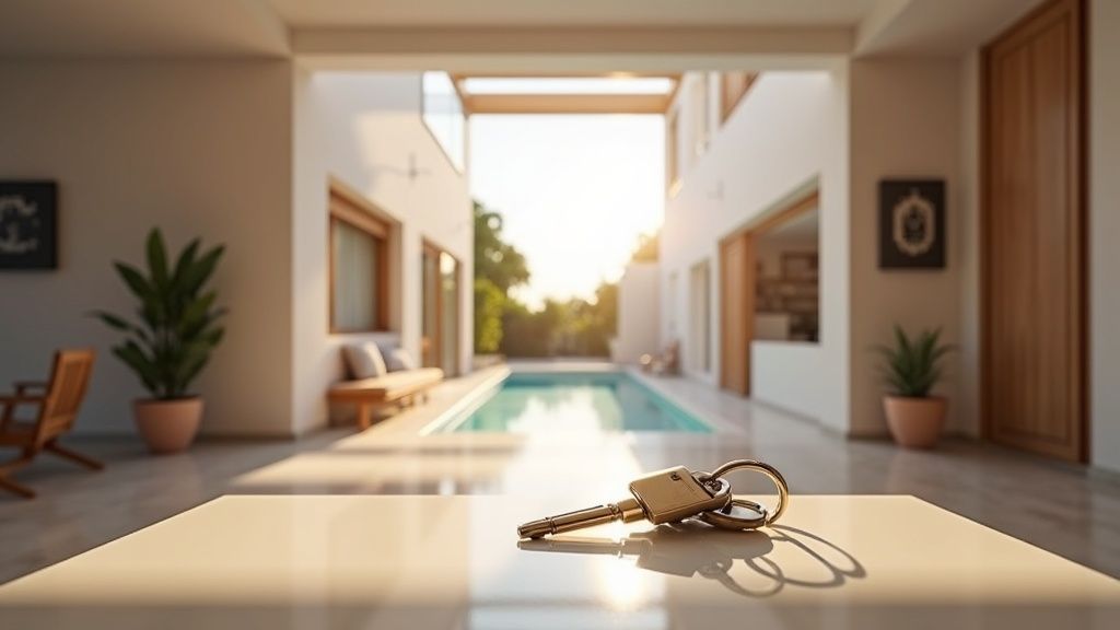 Acheter propriété Costa del Sol vues panoramiques mer montagne: entrée luxueuse prête pour votre consultation.