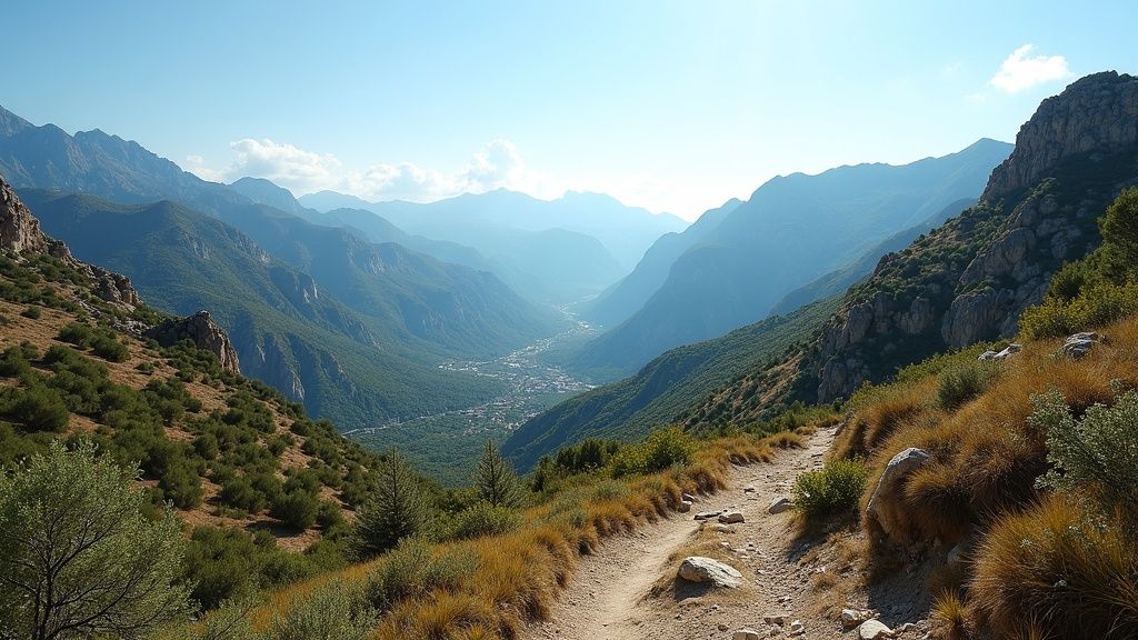 300 dni słońca Costa del Sol, nasłonecznienie Andaluzja: Rozświetlone góry Sierra Blanca. Idealne do wędrówek!