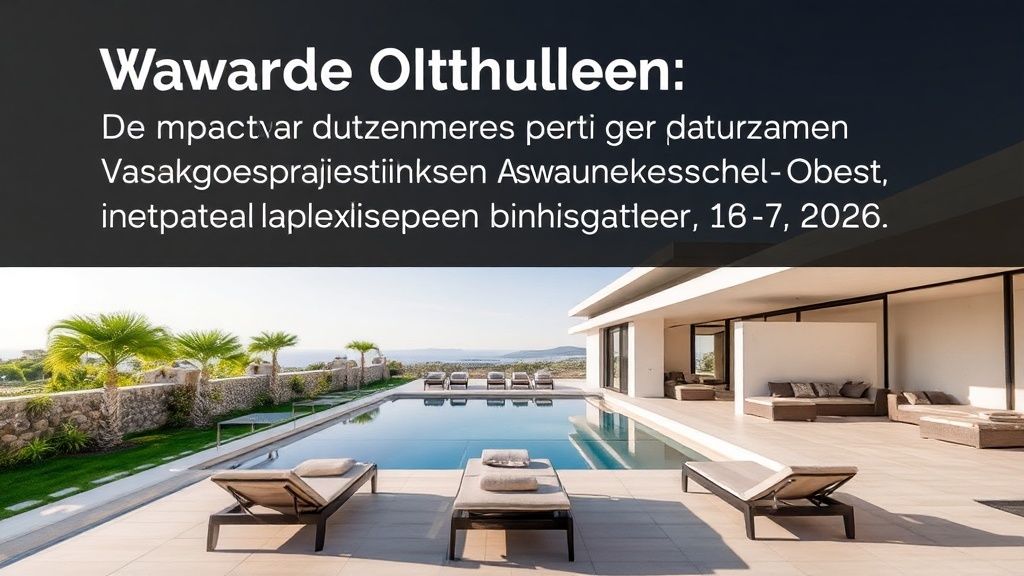 Waarde Onthullen: De Impact van Duurzame Vastgoedpraktijken op Aankoopbeslissingen in Spanje voor 2026 - Costa del Sol vastgoed